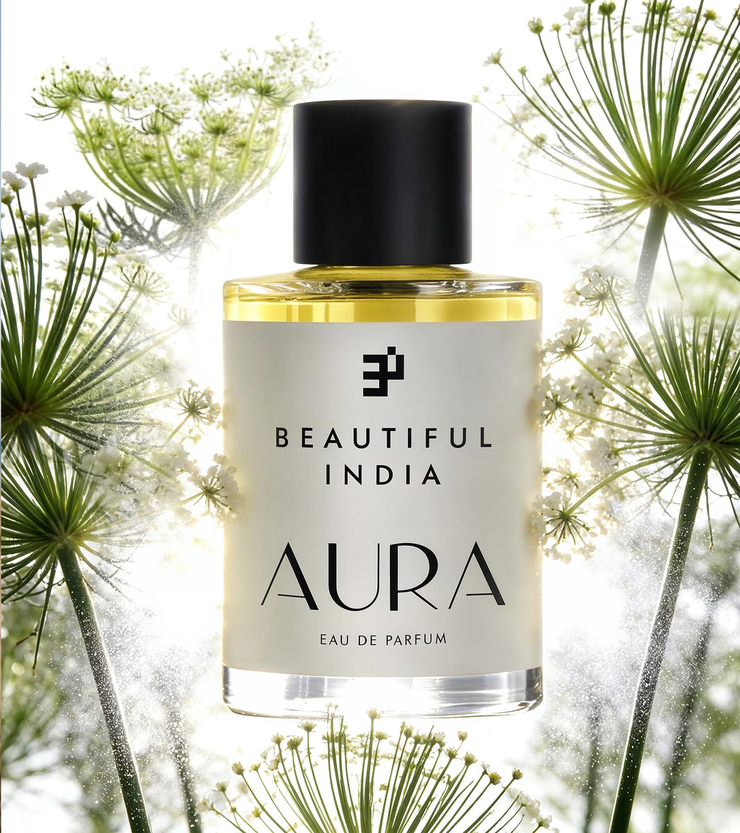 Aura Eau de Parfum among wild botanicals